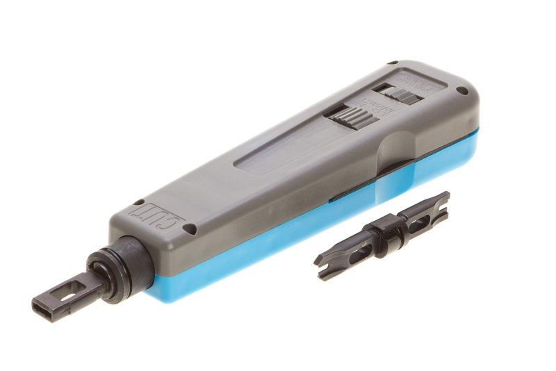 SATMAXIMUM Professional Punch Down Tool with 110 & 66 Blades â€“ Cat6/Cat5e Network Cable Termination, Impact Tool for Patch Panels, Outlets & Sockets, Precision Reversible Blades, Ergonomic Grip - Image 4